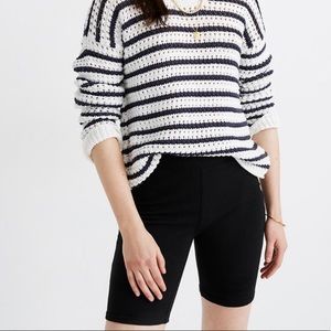 Madewell - Black Textured Bike Shorts - XXS